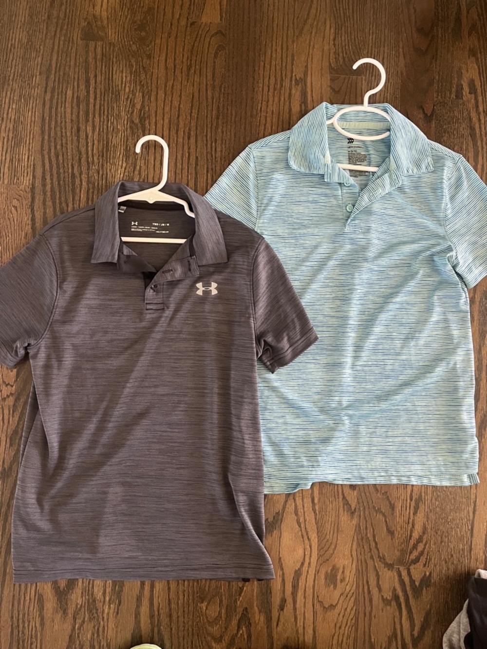 Under Armour Boys' Polo Duo - Gray & Light Blue
